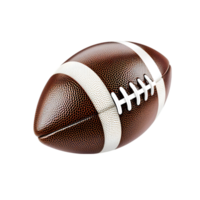 AI generated american football ball on transparent background png