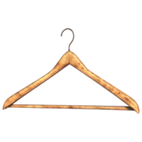 3d renderen van een kleding hanger voor kast Aan transparant achtergrond png