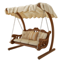 3D Rendering of a Luxury Swing At Home on Transparent Background png