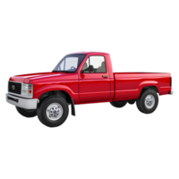 3D Rendering of a Vintage Truck on Transparent Background png