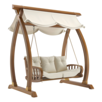 3D Rendering of a Luxury Swing At Home on Transparent Background png