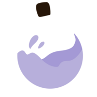 Witch's purple magic potion bottle png