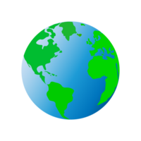 Planet Erde Symbol auf ein transparent Hintergrund png