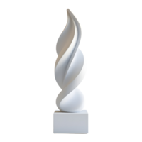 White Luxury Trophy on Transparent background png