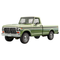 3D Rendering of a Vintage Truck on Transparent Background png