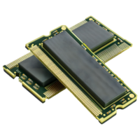 3D Rendering of a Computer RAM on Transparent Background png