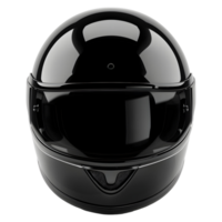 3D Rendering of a Black Bike Safety Helmet on Transparent Background png