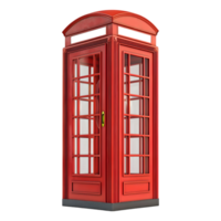 3D Rendering of a Telephone Both on Transparent Background png