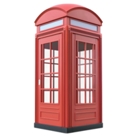 3D Rendering of a Telephone Both on Transparent Background png