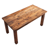 Wooden Table on it on Transparent background png