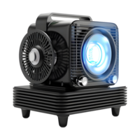 3D Rendering of a File Projector on Transparent Background png