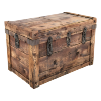 Wooden Box on Transparent background png