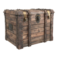 Wooden Box on Transparent background png