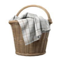 tissu dans une panier sur transparent Contexte png