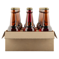 Bottles in Box on Transparent background png