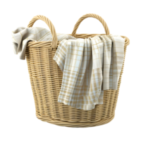 Cloth in a Basket on Transparent background png
