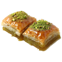 3d renderen van een gemengd baklava snoepgoed Aan transparant achtergrond png