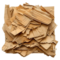 3D Rendering of a Pieces of Card Board on Transparent Background png