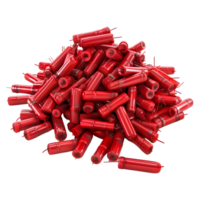 3D Rendering of a Red Crackers on Transparent Background png