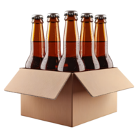 Bottles in Box on Transparent background png