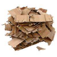 3D Rendering of a Pieces of Card Board on Transparent Background png