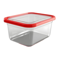 3d Rendern von ein Plastik leer Box Container auf transparent Hintergrund png