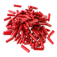 3D Rendering of a Red Crackers on Transparent Background png