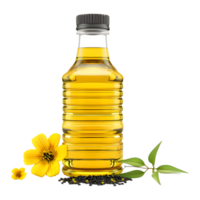 3d Rendern von ein Sonnenblume Öl Flasche auf transparent Hintergrund png