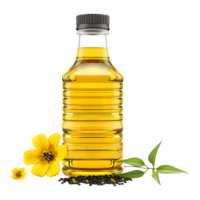 3D Rendering of a Sunflower Oil Bottle on Transparent Background png