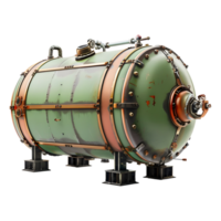 3d representación de un gas tanque en transparente antecedentes png