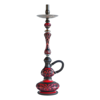 3d representación de un narguile shisha en transparente antecedentes png