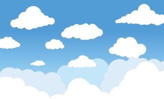 cloudy and Blue sky background vector