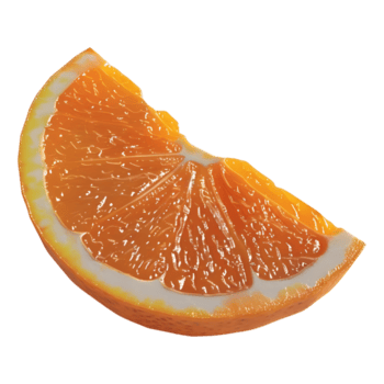3d Rendern von ein Orange Obst Scheibe auf transparent Hintergrund png