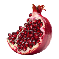 3D Rendering of a Red Pomegranate on Transparent Background png