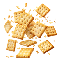 Snacks Falling Down From Air on Transparent background png
