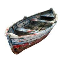 Vintage Rusted Boat on Transparent background png