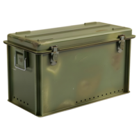 3d renderen van een munitie opslagruimte doos Aan transparant achtergrond png