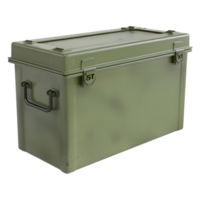 3d tolkning av en ammunition lagring låda på transparent bakgrund png