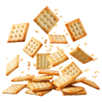 Snacks fallen Nieder von Luft auf transparent Hintergrund png