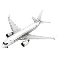 Passenger Airplane on Transparent background png