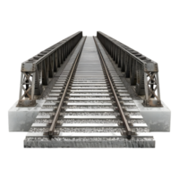 rail acier pont sur transparent Contexte png