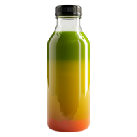 3D Rendering of a Mango Juice Bottle on Transparent Background png