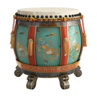 3D Rendering of a Indian Traditional Drum on Transparent Background png