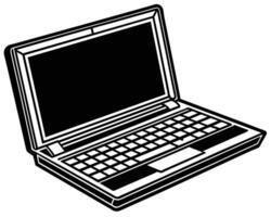 Laptop computer icon vector