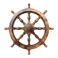 pirate navire roue sur transparent Contexte png