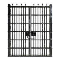 fängelse stål dörr tycka om en staket på transparent bakgrund png