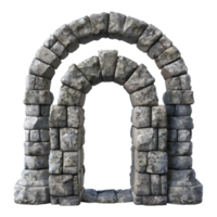 Ancient Stone Gate on Transparent background png