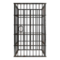 Jail Steel Door Like a Fence on Transparent background png