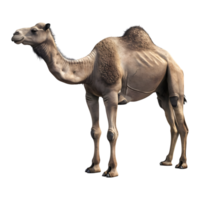 3D Rendering of a Camel Standing on Transparent Background png