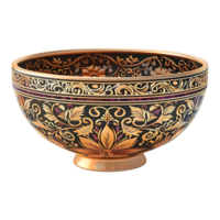 3D Rendering of a Antique Chinese Bowl on Transparent Background png